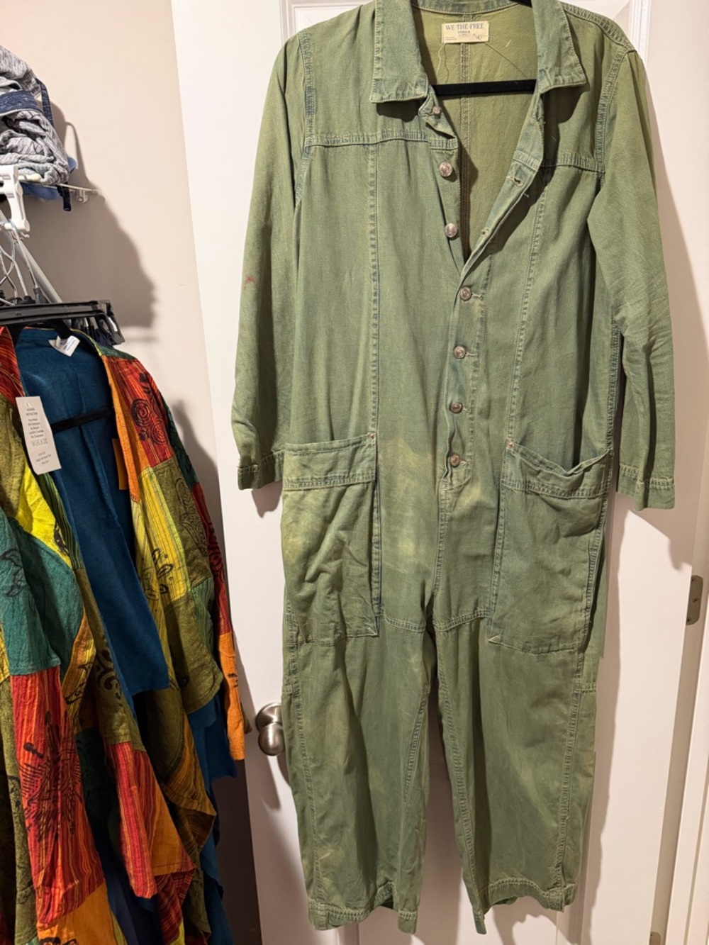 We The Free EverGreen Margarita Jumpsuit Size XS 🔥 look at the acid wash color - Picture 3 of 8